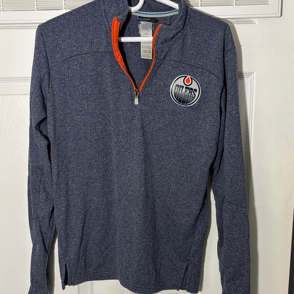 Youth Blue Quarter-Zip Sweater